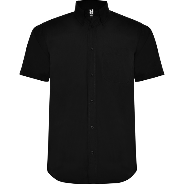 Πουκάμισο εργασίας Roly Workwear Aifos 5503 σε μαύρο χρώμα