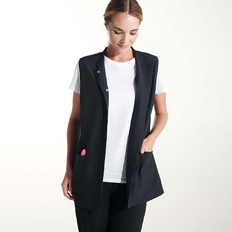 Μπλούζα εργασίας Roly Workwear Aldany 9105 σε μαύρο χρώμα