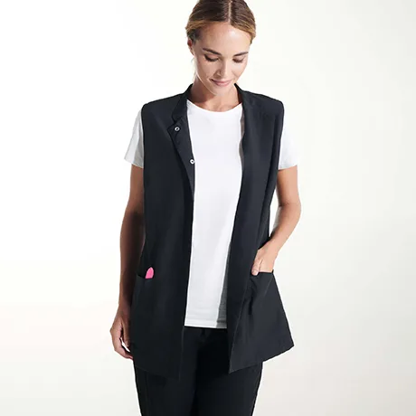 Μπλούζα εργασίας Roly Workwear Aldany 9105 σε μαύρο χρώμα