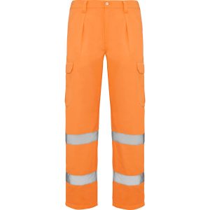 Παντελόνι υψηλής ορατότητας Roly Workwear Alfa 9309 σε πορτοκαλί φλούο χρώμα