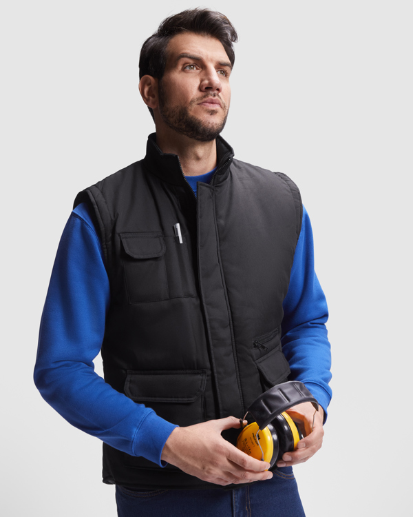 Φούτερ εργασίας Roly Workwear Almanzor 5067 σε μαύρο χρώμα