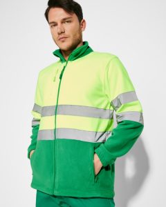 Πουκάμισο υψηλής ορατότητας Roly Workwear Altair 9305 σε πράσινο/κίτρινο φλούο χρώμα