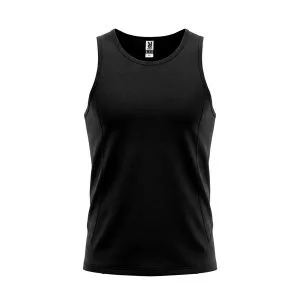 Αθλητικό αθλητικό μπλουζάκι Roly Sport Andre 0350 σε μαύρο χρώμα, με εκτύπωση λογοτύπου