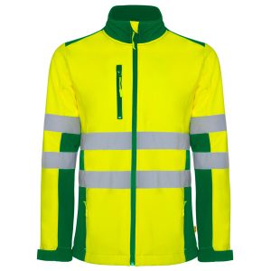 Μπουφάν υψηλής ορατότητας Roly Workwear Antares 9303 σε πράσινο/κίτρινο φλούο χρώμα