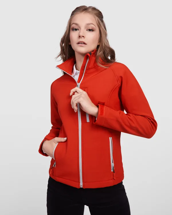 Γυναικείο μπουφάν εργασίας Roly Workwear Antartida Woman 6433 σε κόκκινο χρώμα