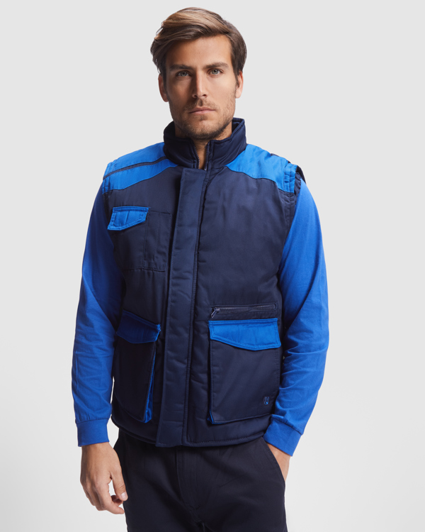 Μπουφάν εργασίας Roly Workwear Armada 8414 σε μπλε/ρουά χρώμα