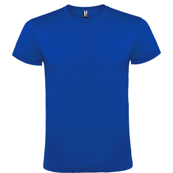 Διαφημιστικό Unisex κοντομάνικο μπλουζάκι Roly Atomic 150 σε ρουά χρώμα