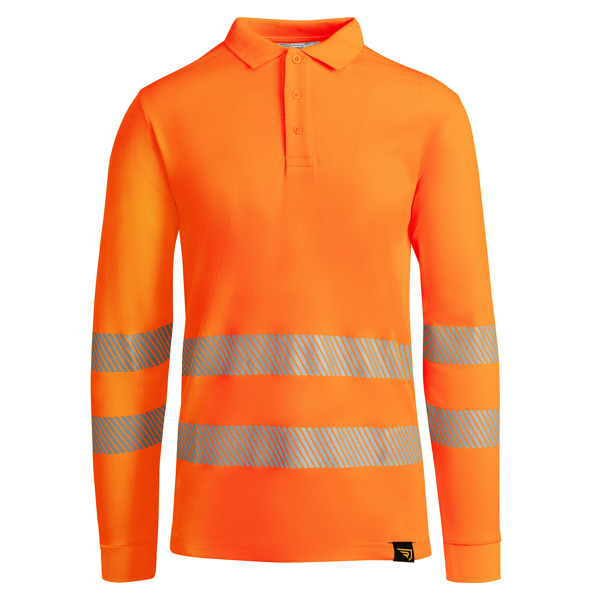 Μακρυμάνικο υψηλής ορατότητας Roly Workwear Atrio L/S 9319 σε πορτοκαλί φλούο χρώμα