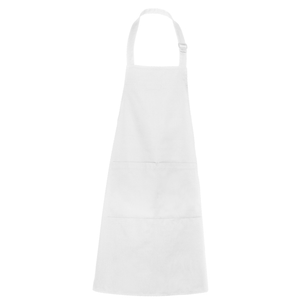 Ποδιά εργασίας Roly Workwear Benoit 9125 σε λευκό χρώμα