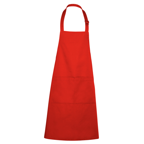Ποδιά εργασίας Roly Workwear Benoit 9125 σε κόκκινο χρώμα