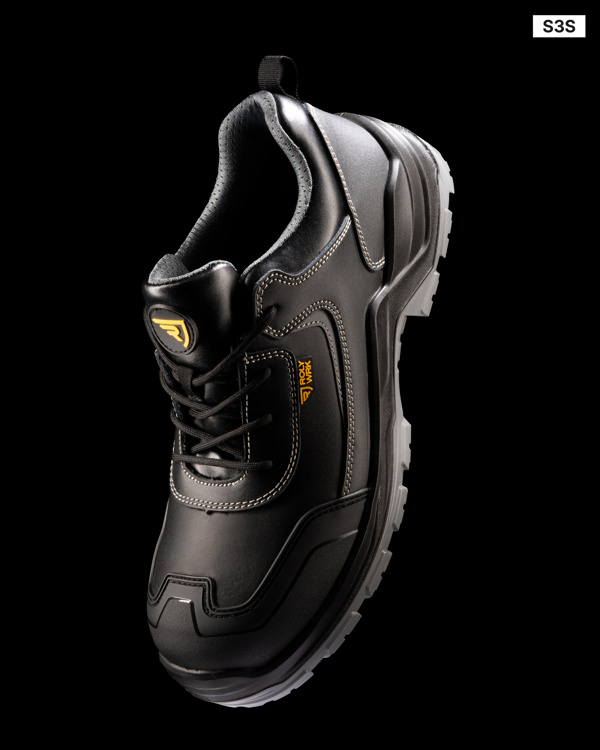 Παπούτσι εργασίας Roly Workwear Brax 8388 σε μαύρο/μολυβί χρώμα