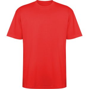 Διαφημιστικό unisex κοντομάνικο μπλουζάκι Roly Bull 6560 σε κόκκινο χρώμα