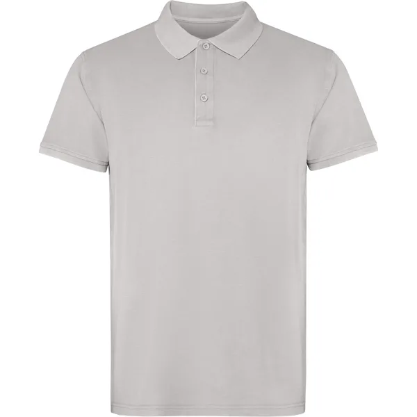 Διαφημιστικό unisex πόλο μπλουζάκι Roly Cobain 2202 σε γκρι πέτρας ξεβαμμένο χρώμα
