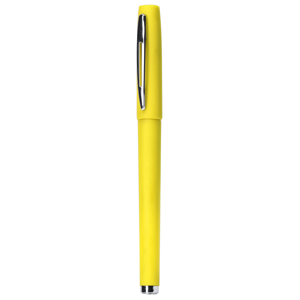 Διαφημιστικό στυλό rollerball COLOMA 8017 σε κίτρινο χρώμα, με εκτύπωση λογοτύπου