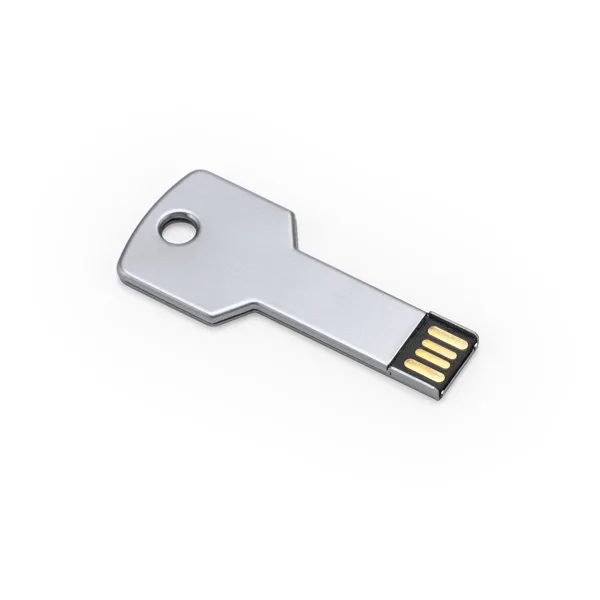 Διαφημιστικό USB μνήμη CYLON 4187 σε ασημί χρώμα, με εκτύπωση λογοτύπου