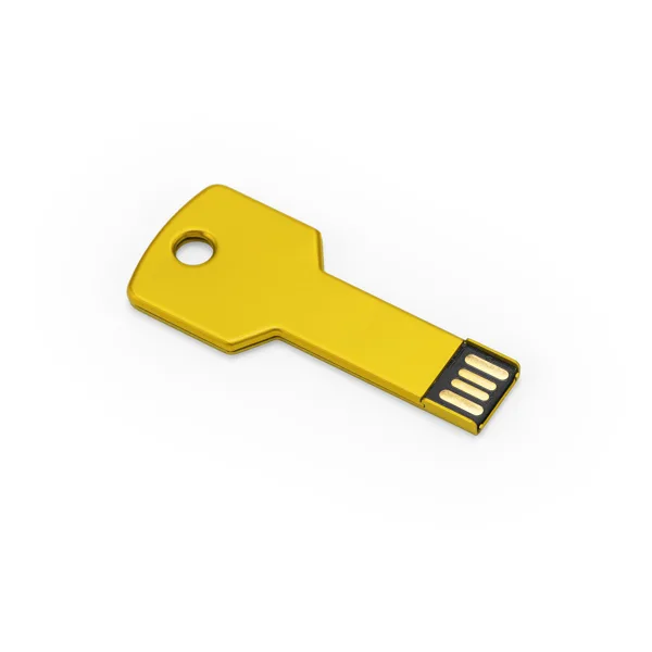Διαφημιστικό USB μνήμη CYLON 4187 σε κίτρινο χρώμα, με εκτύπωση λογοτύπου