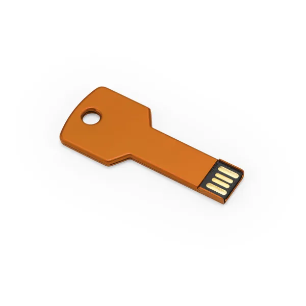 Διαφημιστικό USB μνήμη CYLON 4187 σε πορτοκαλί χρώμα, με εκτύπωση λογοτύπου