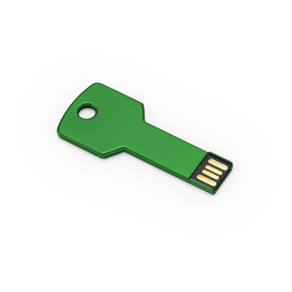 Διαφημιστικό USB μνήμη CYLON 4187 σε πράσινο σκούρο χρώμα, με εκτύπωση λογοτύπου