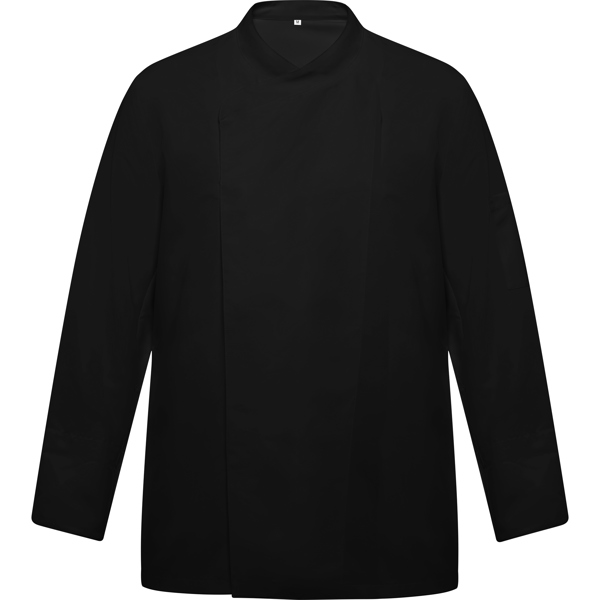 Ποδιά σεφ Roly Workwear Dabiz 4500 σε μαύρο χρώμα