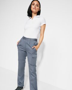 Γυναικείο παντελόνι εργασίας Roly Workwear Daily Woman 9118 σε μολυβί χρώμα