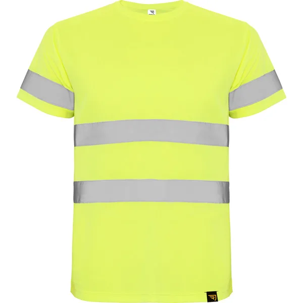 Μπλουζάκι υψηλής ορατότητας Roly Workwear Delta 9310 σε κίτρινο φλούο χρώμα