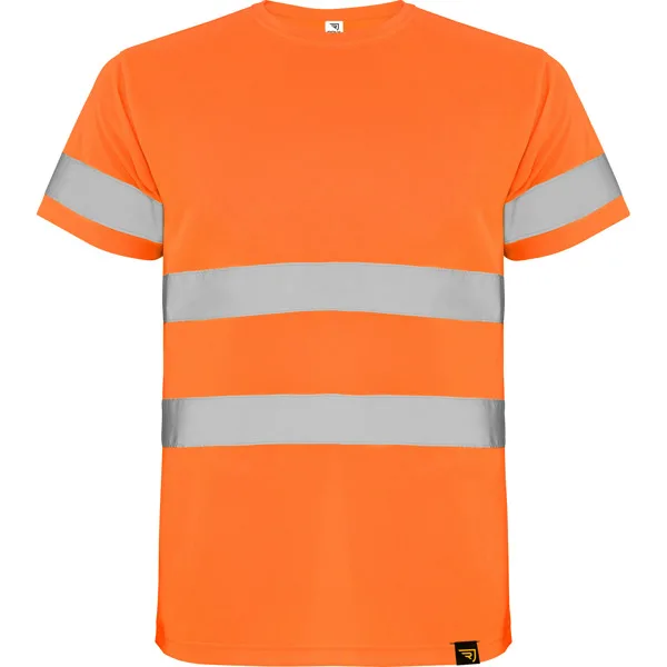Μπλουζάκι υψηλής ορατότητας Roly Workwear Delta 9310 σε πορτοκαλί φλούο χρώμα