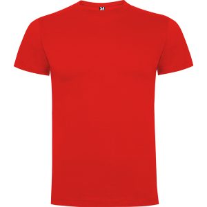 Διαφημιστικό Unisex κοντομάνικο μπλουζάκι Roly Dogo Premium σε κόκκινο χρώμα