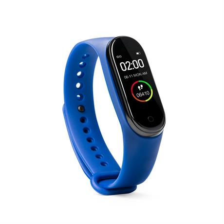 Διαφημιστικό smart βραχιόλι DRACO 3401 σε ρουά χρώμα, με εκτύπωση λογοτύπου