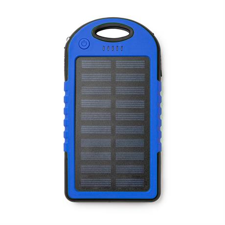 Διαφημιστικό ηλιακό power bank DROIDE 3354 σε ρουά χρώμα, με εκτύπωση λογοτύπου