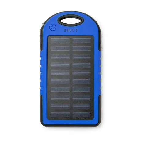 Διαφημιστικό ηλιακό power bank DROIDE 3354 σε ρουά χρώμα, με εκτύπωση λογοτύπου