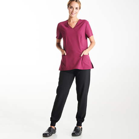 Μπλούζα εργασίας Roly Workwear Fiber 9086 σε μαύρο χρώμα