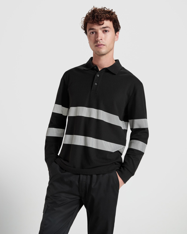 Μακρυμάνικο εργασίας Roly Workwear Foran L/S 9325 σε μαύρο χρώμα