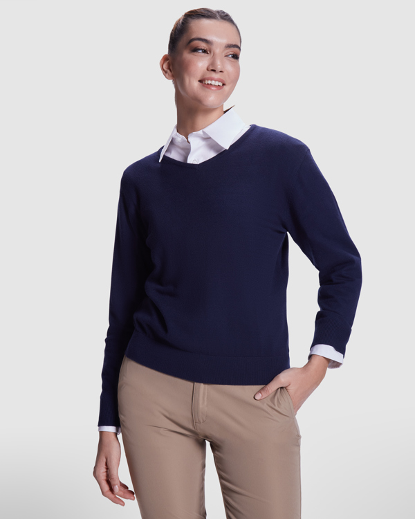 Γυναικείο φούτερ εργασίας Roly Workwear Hilux Woman 8418 σε μπλε σκούρο χρώμα