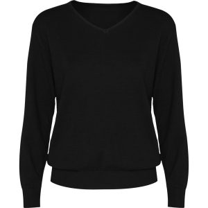 Γυναικείο φούτερ εργασίας Roly Workwear Hilux Woman 8418 σε μαύρο χρώμα