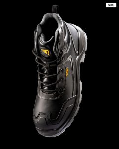 Παπούτσι εργασίας Roly Workwear Iron 8389 σε μαύρο/μολυβί χρώμα