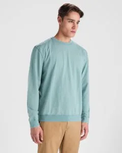 Διαφημιστικό Unisex φούτερ washed Roly Jaya 2203 σε πετρόλ ξεβαμμένο χρώμα