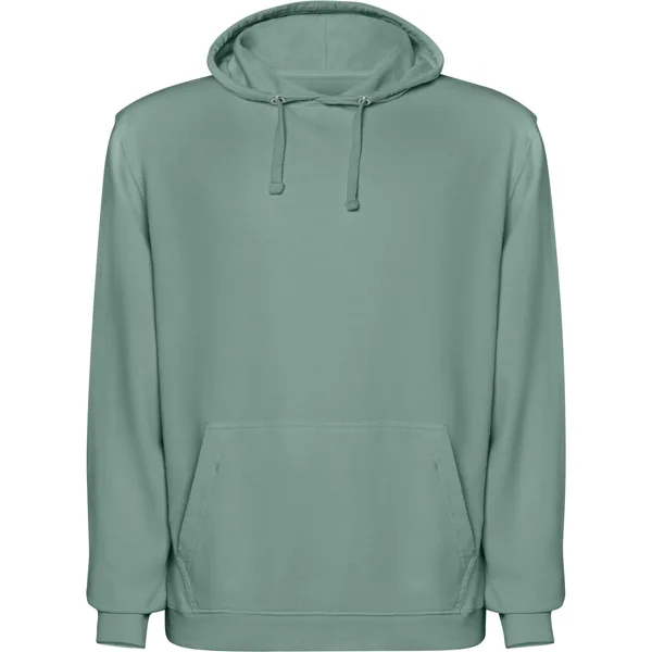 Διαφημιστικό Unisex φούτερ με κουκούλα washed Roly Kenia 2204 σε πετρόλ ξεβαμμένο χρώμα