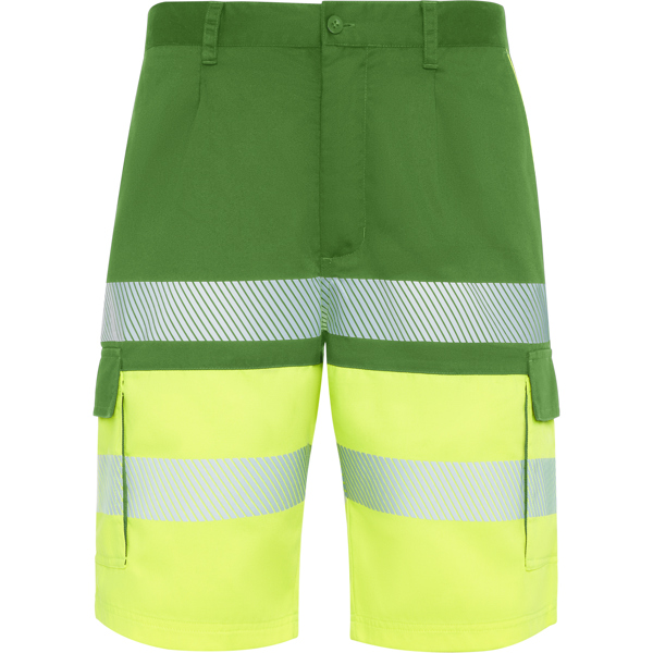 Πουκάμισο υψηλής ορατότητας Roly Workwear Lada 9328 σε πράσινο/κίτρινο φλούο χρώμα