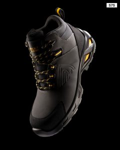Μπότα ασφαλείας Roly Workwear Lua 8391 σε μολυβί/κίτρινο χρώμα