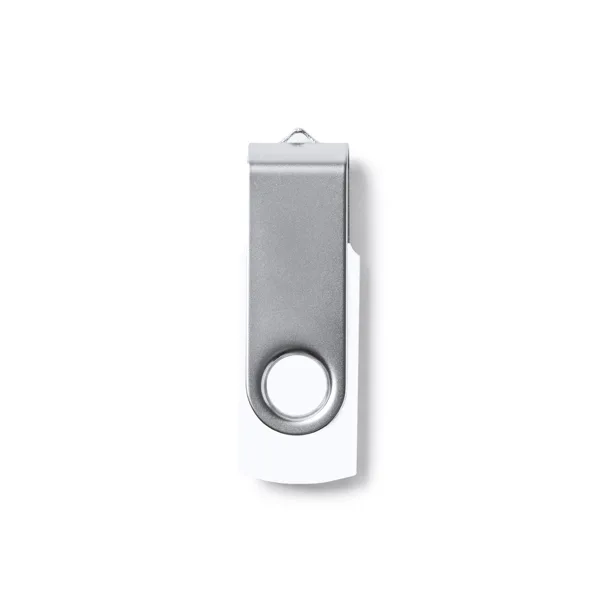Διαφημιστικό USB μνήμη MARVIN 4186 σε λευκό χρώμα, με εκτύπωση λογοτύπου