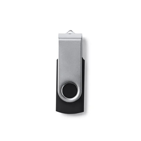 Διαφημιστικό USB μνήμη MARVIN 4186 σε μαύρο χρώμα, με εκτύπωση λογοτύπου