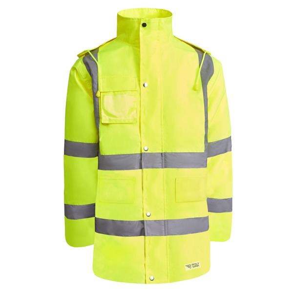 Παντελόνι υψηλής ορατότητας Roly Workwear Merak 9320 σε κίτρινο φλούο χρώμα