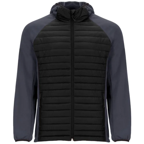 Μπουφάν εργασίας Roly Workwear Minsk 1120 σε μαύρο/μολυβί χρώμα