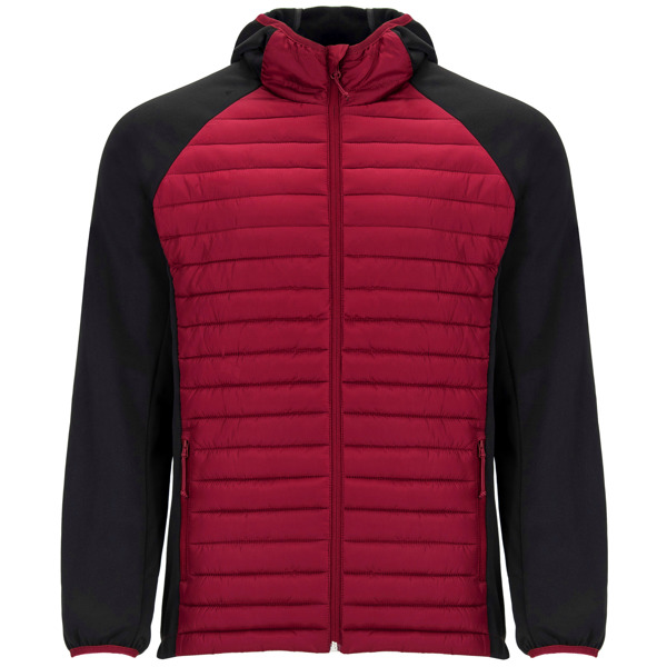 Μπουφάν εργασίας Roly Workwear Minsk 1120 σε κόκκινο/μαύρο χρώμα