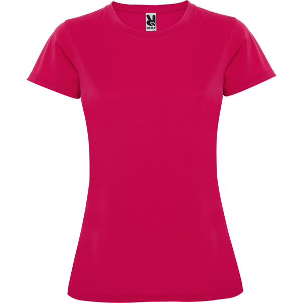 Αθλητικό αθλητικό σορτς Roly Sport Montecarlo Woman 0423 σε ροζ χρώμα, με εκτύπωση λογοτύπου