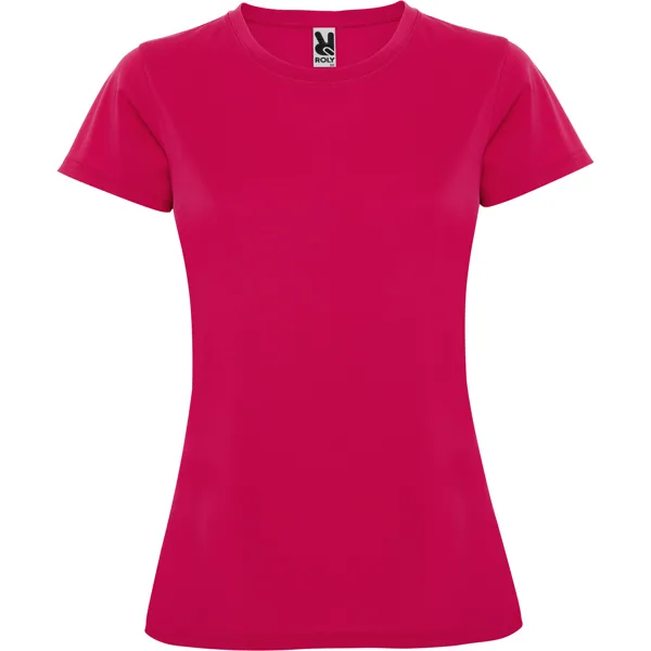 Αθλητικό αθλητικό σορτς Roly Sport Montecarlo Woman 0423 σε ροζ χρώμα, με εκτύπωση λογοτύπου