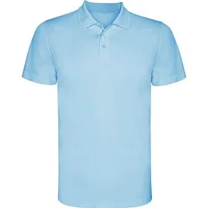 Αθλητικό αθλητικό παντελόνι Roly Sport Monzha 0404 σε γαλάζιο χρώμα, με εκτύπωση λογοτύπου