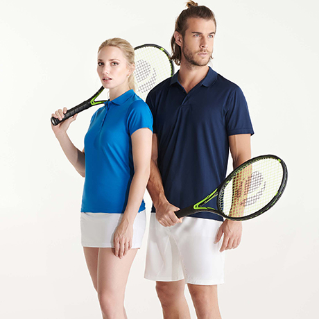 Αθλητικό αθλητικό παντελόνι Roly Sport Monzha Woman 0410 σε μπλε σκούρο χρώμα, με εκτύπωση λογοτύπου