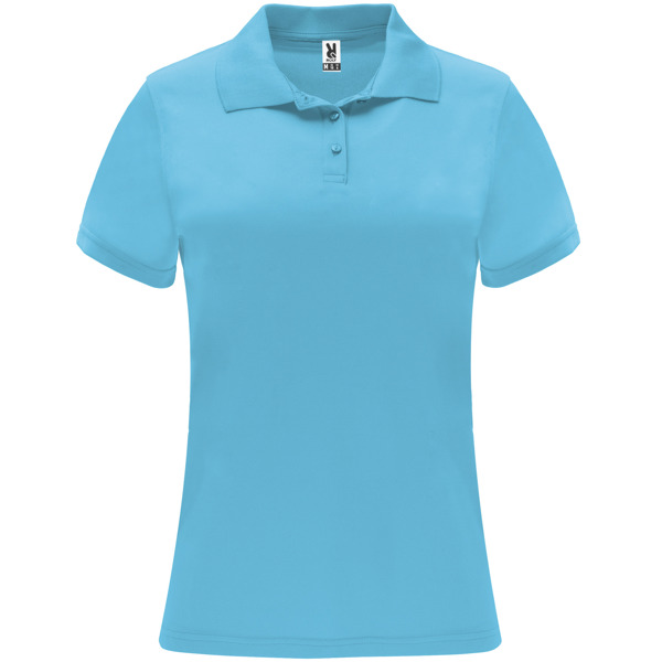 Αθλητικό αθλητικό παντελόνι Roly Sport Monzha Woman 0410 σε τιρκουάζ χρώμα, με εκτύπωση λογοτύπου