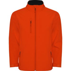 Μπουφάν softshell Roly Workwear Nebraska 6436 σε πορτοκαλί φωτιάς χρώμα